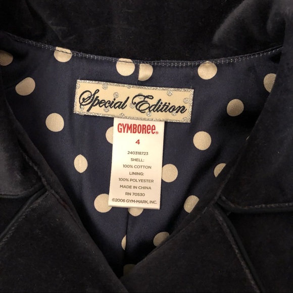 Special Edition- NEW Gymboree Special Edition Toddler Girl’s Velvet Coat Jacket - Picture 7 of 8